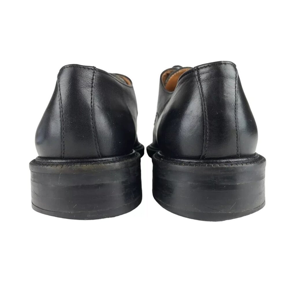 BrassBoot Mens Black 93687-01-SY Round Toe Lace Up Oxford Dress Shoes Size 9.5 - Picture 5 of 9